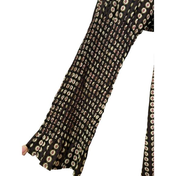 Free People Star Dip Smocked Back Babydoll Mini Dress Small NWT - Picture 8 of 10